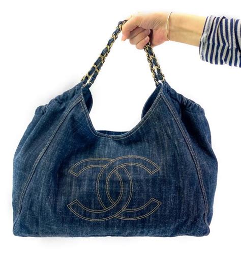 chanel denim tote price